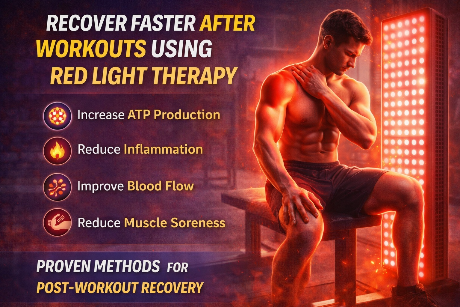 How to Recover Faster After Workouts Using Red Light Therapy