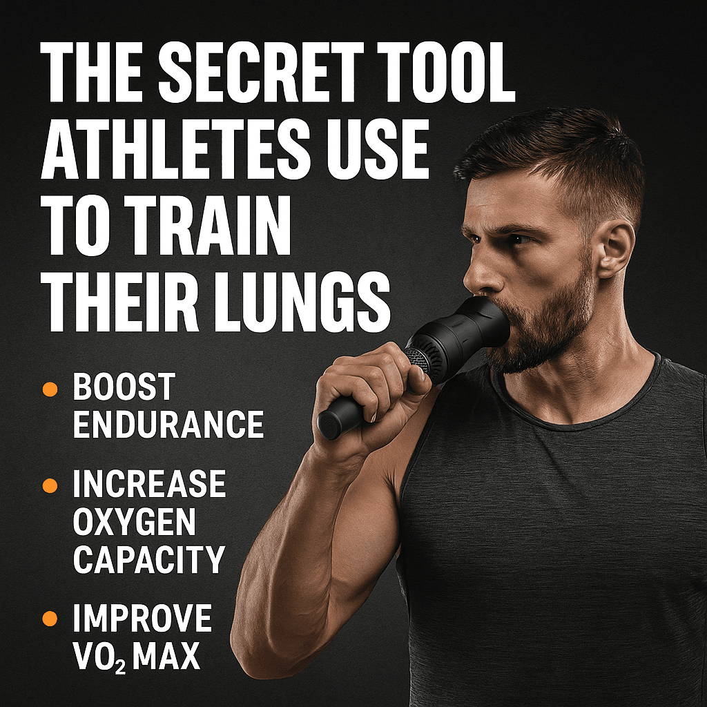 Athlete using lung training tool to boost VO₂ max, endurance, and oxygen performance – Zack-Fit