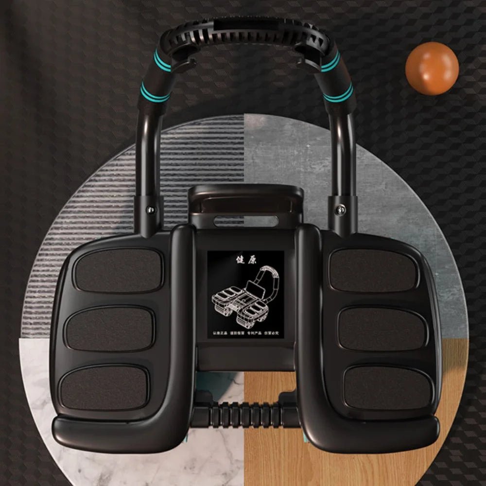 six wheel ab roller for abdominal strength and home workouts