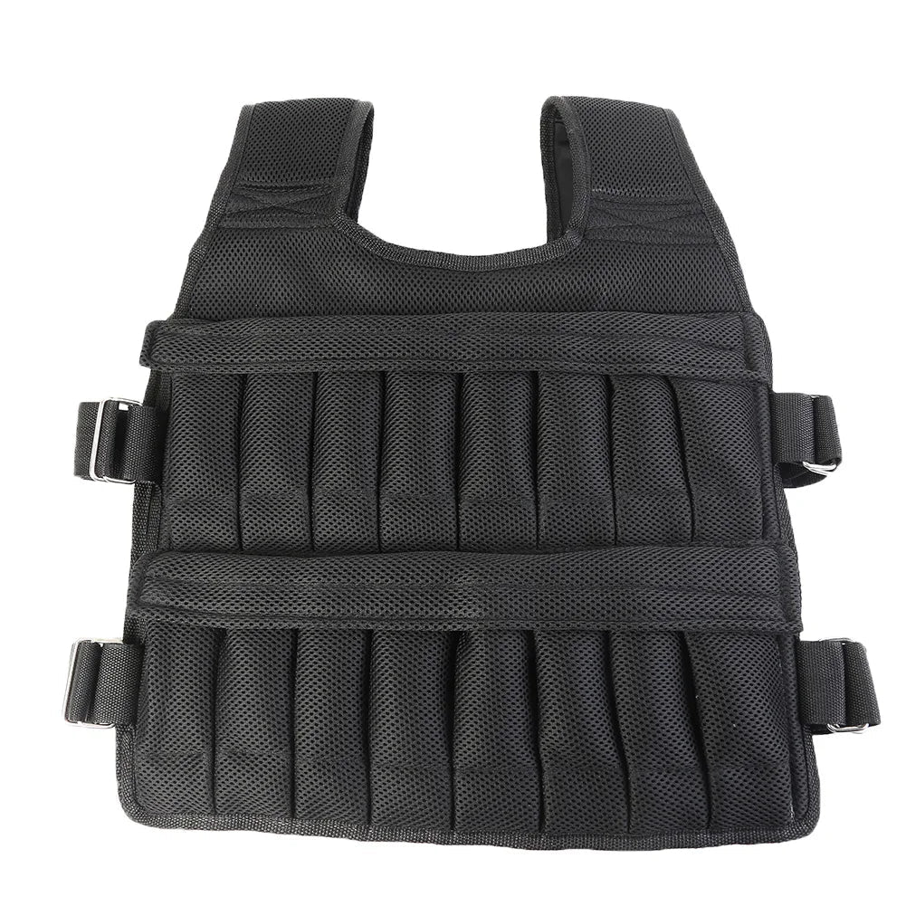 Fitness vest with adjustable load system for progressive resistance training.