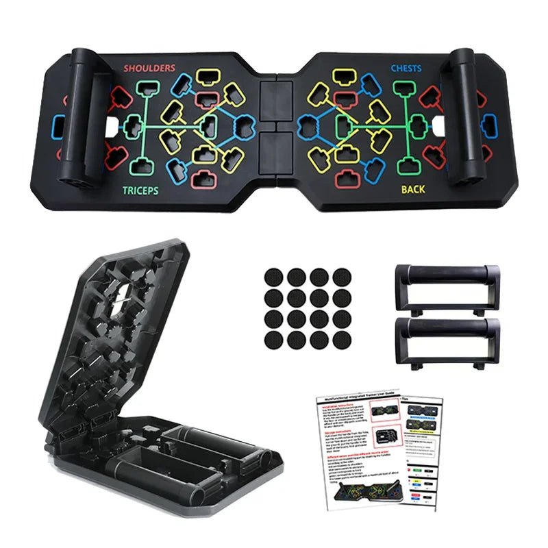 Non-slip ergonomic push-up board handles designed to reduce wrist strain