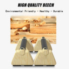 Premium beech wood push up bars designed for durability and grip comfort