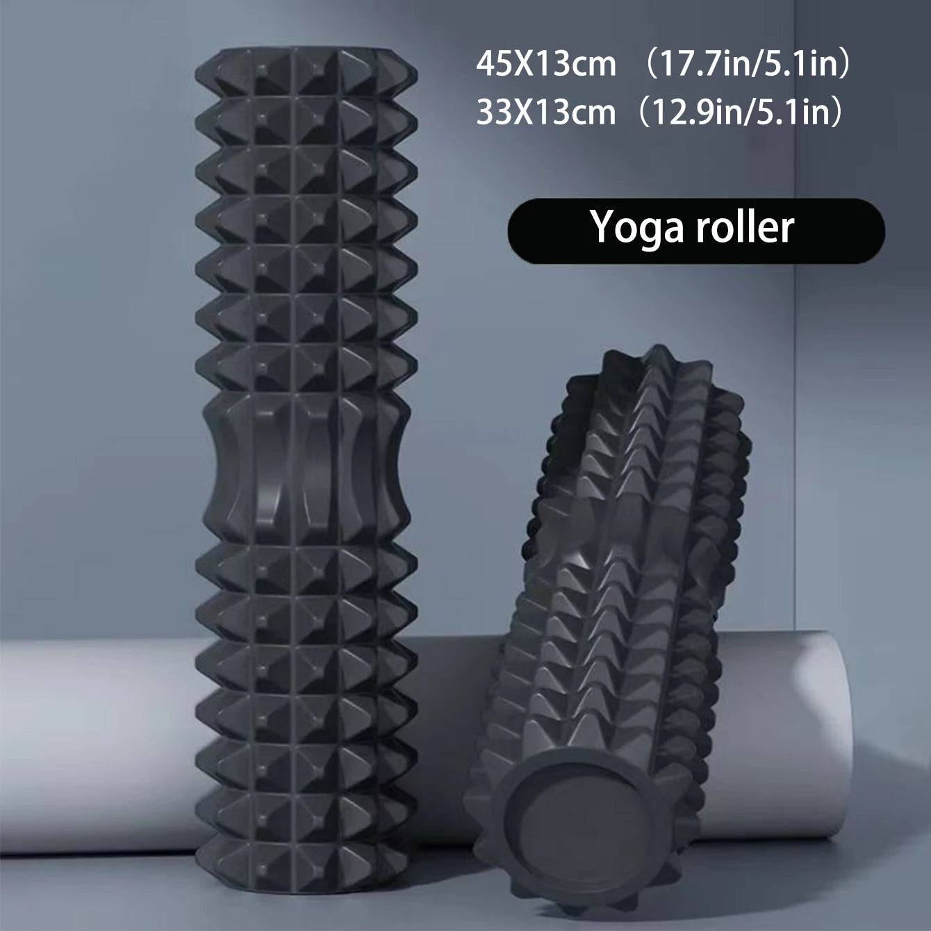 45cm EVA foam roller for muscle recovery yoga and deep tissue massage at home