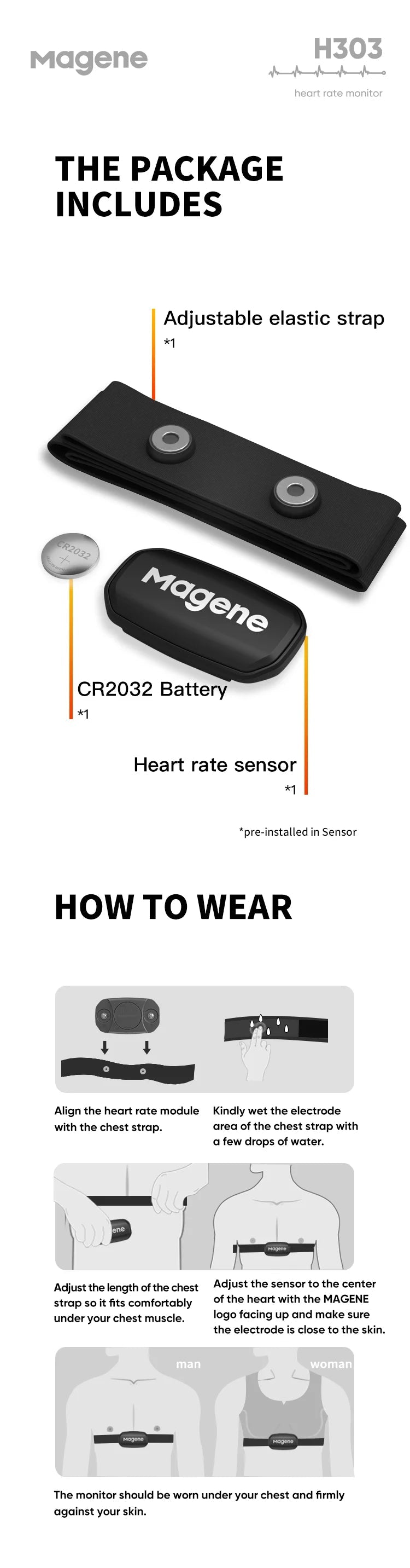 chest strap heart rate monitor for performance and endurance sports
