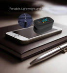 Compact fingertip pulse oximeter dimensions for portable daily use
