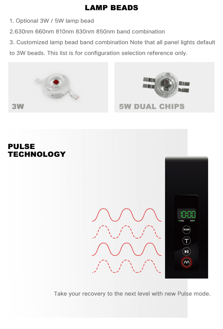 near infrared and red light panel for daily recovery consistency