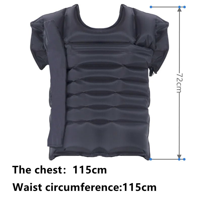 evening recovery routine using air compression boots for leg circulation
