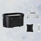 Ice bath tub kit with accessories for cold plunge therapy