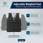 adjustable weighted training vest designed for strength workouts running conditioning and progressive resistance training