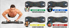 Foldable push up board and portable home gym equipment stored easily