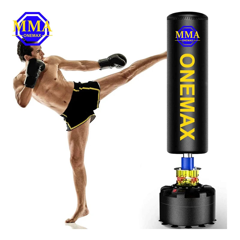 Free standing punching bag used for MMA striking and conditioning drills