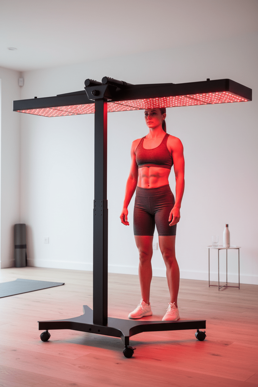 full body red light therapy panel used for long term recovery protocols