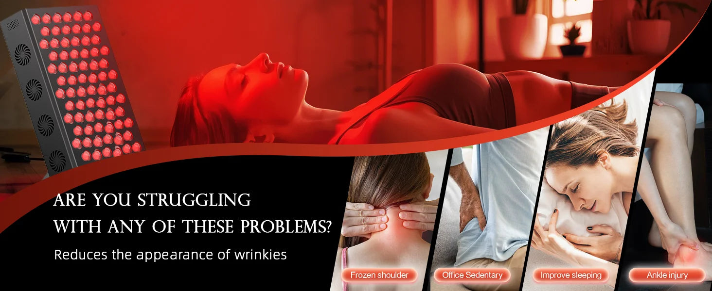 Full body red light therapy panel positioned for complete body exposure