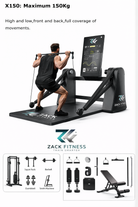 Full body workout performed on smart home gym machine with guided resistance