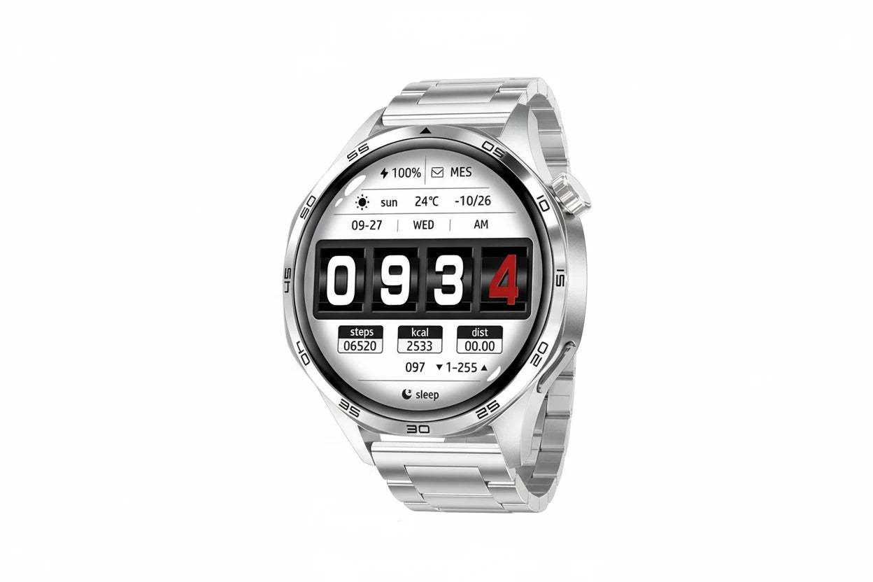 GT5 PRO smart watch with detachable strap and advanced activity tracking features