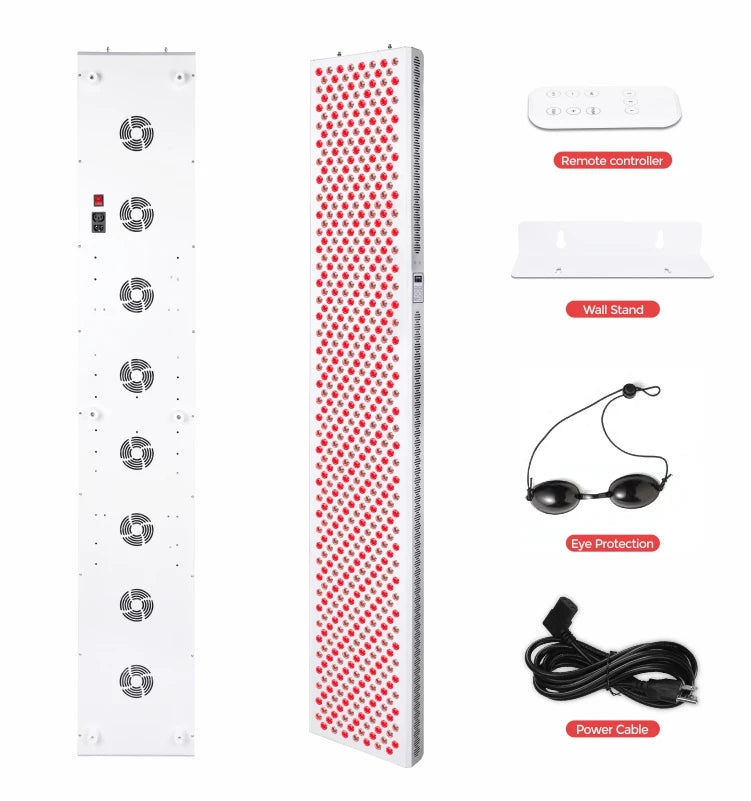 High Irradiance 7 Wavelength Red Near Infrared Light Therapy Lamp Whole Body Led Therapy Light for Fat Loss - Zack Fitness