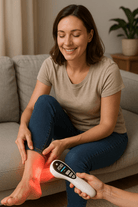 Handheld low level laser therapy device for home and professional recovery routines