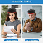 Hands-free red light therapy cap designed for home hair care routines