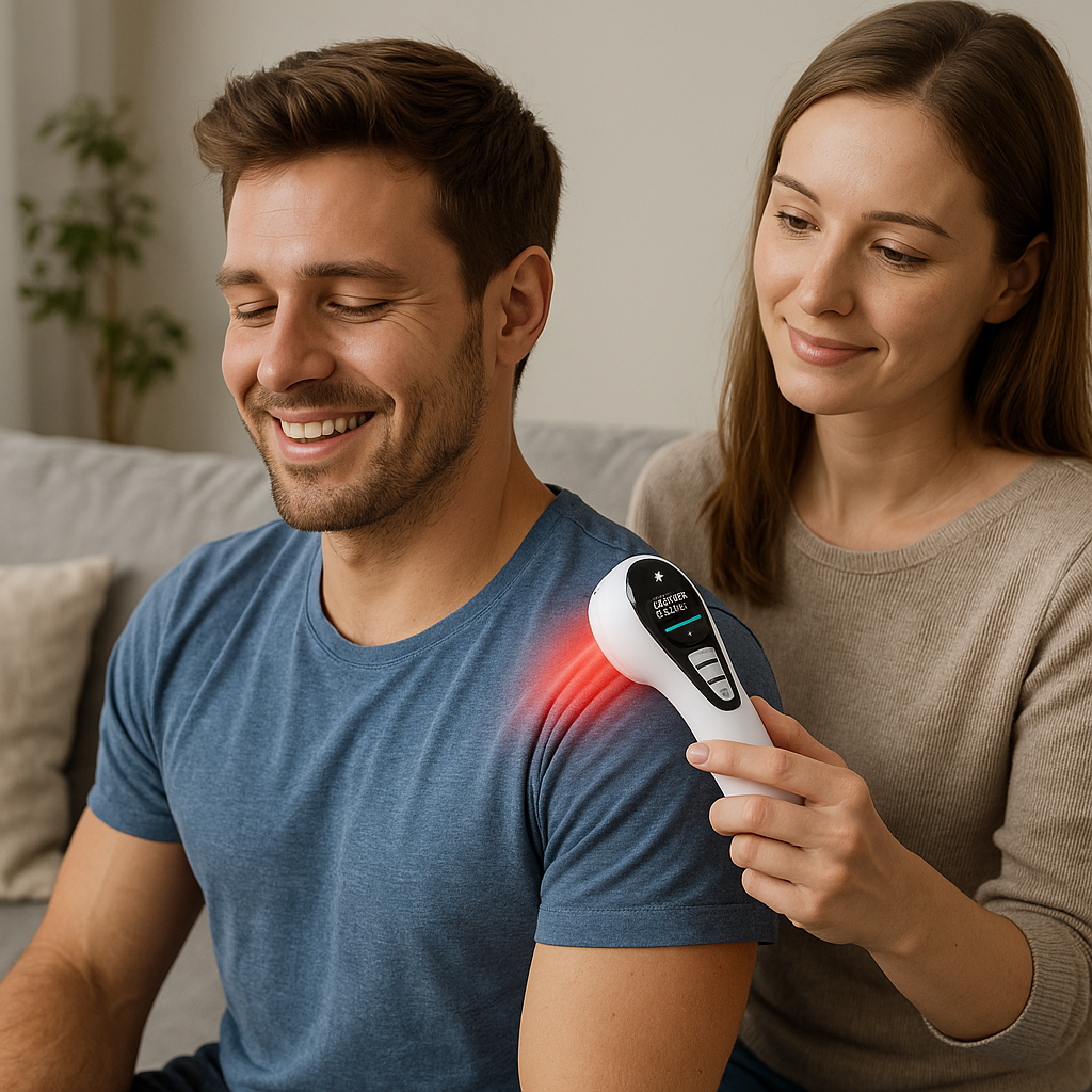red light laser therapy for shoulder pain muscle stiffness and injury recovery at home
TITLE TEXT