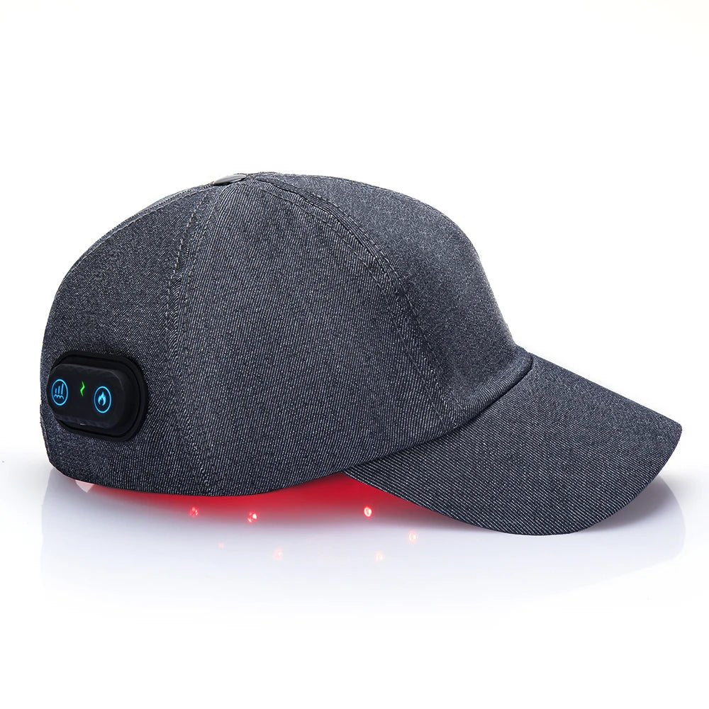 infrared light therapy cap supporting deeper scalp tissue exposure