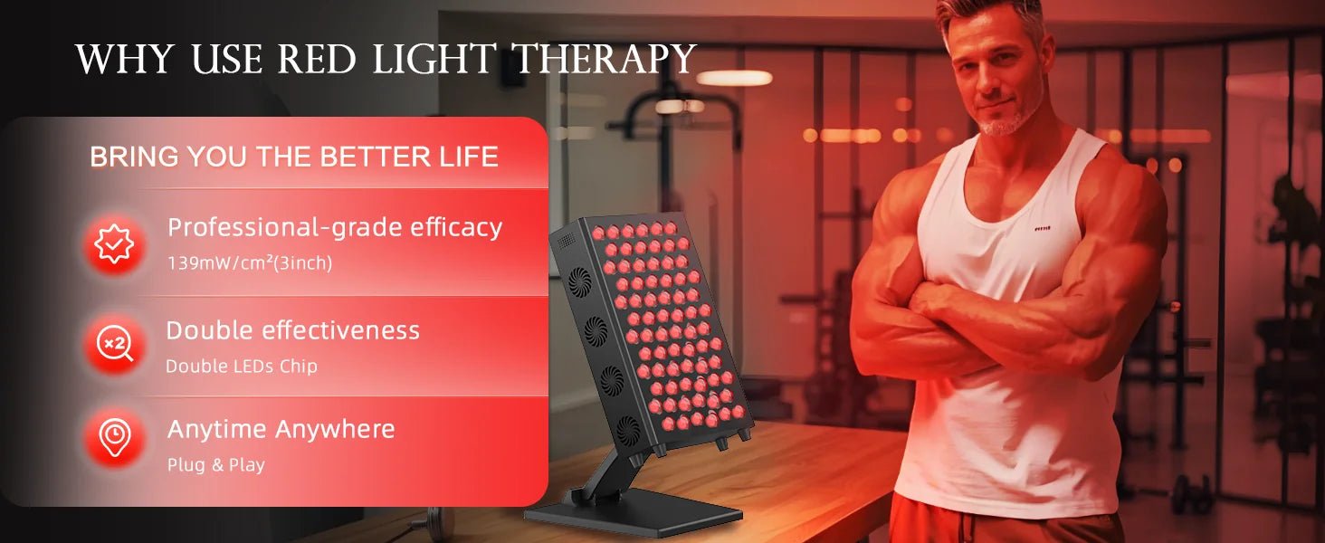 infrared light therapy panel joint stiffness circulation support
