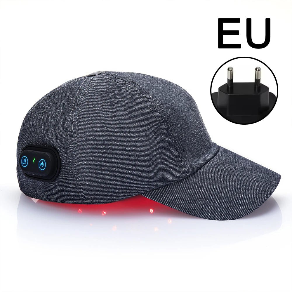infrared and red light cap supporting scalp comfort and balance