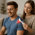 Low level laser therapy device showing energy levels and timer settings