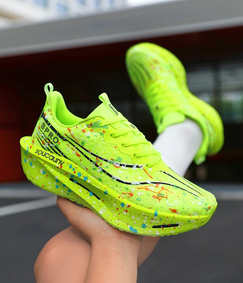 marathon performance running shoes with air cushioning system