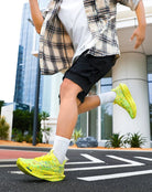 men road running shoes with carbon plate propulsion technology
