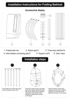 Foldable ice bath tub designed for portable cold plunge use
