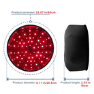 Portable red light therapy cap used for scalp wellness routines