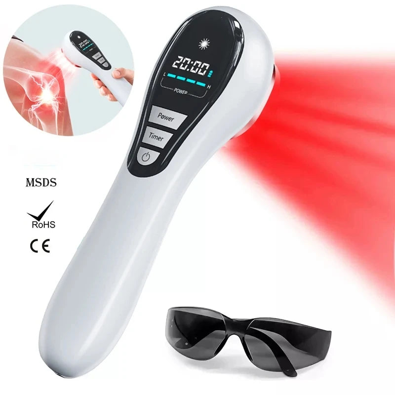 650nm & 808nm Red Light Therapy Laser Device – Pain & Recovery Tool - Zack Fitness