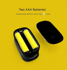 Professional fingertip pulse oximeter SpO₂ heart rate monitor isolated view
