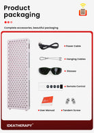 Full spectrum red light therapy panel used in professional wellness or clinic setting