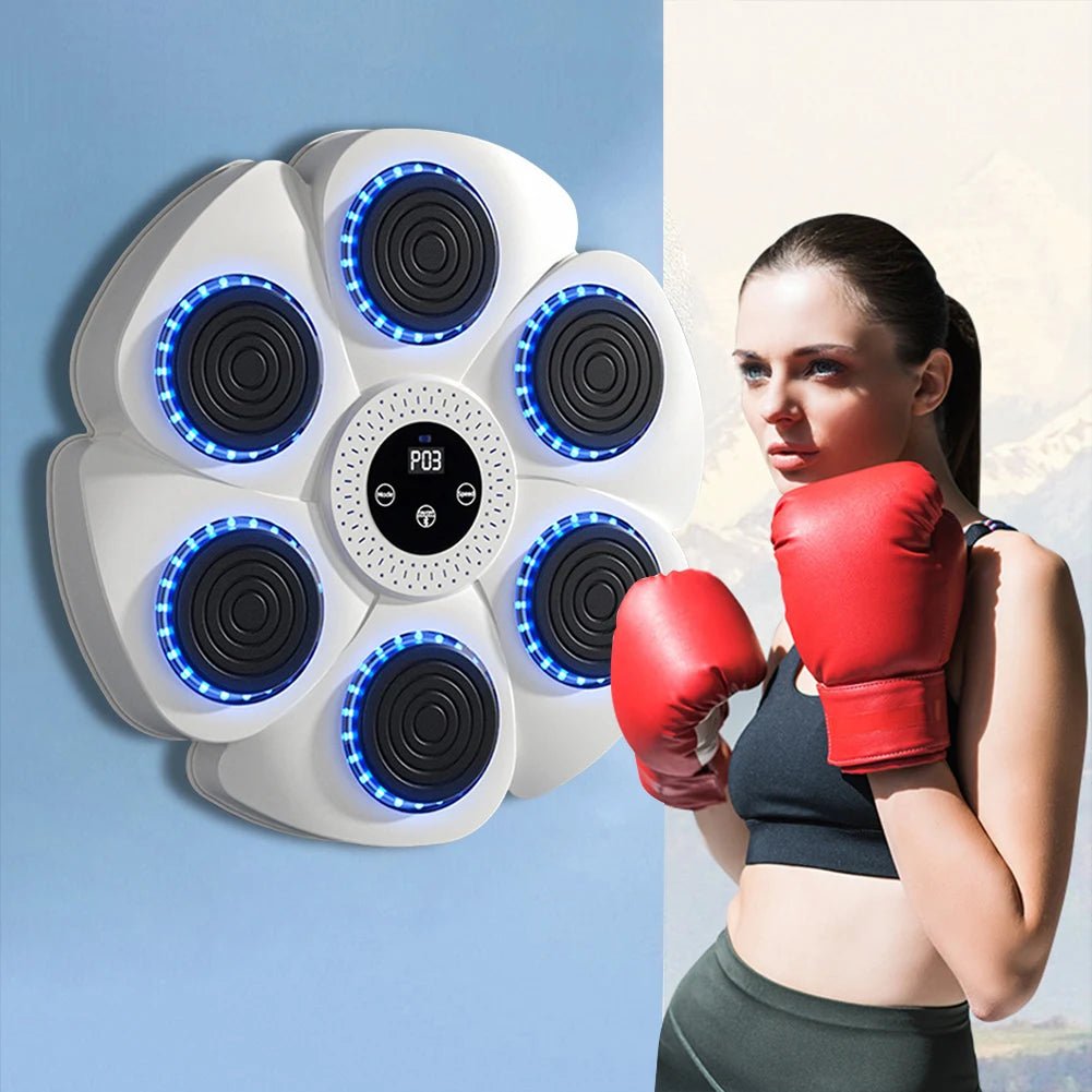 RGB LED punch training board designed for boxing speed and coordination exercises.