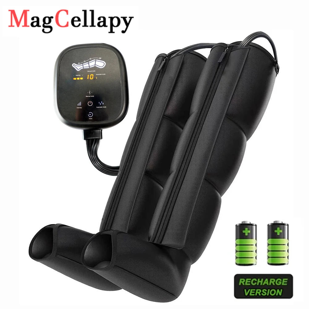 Recovery boots with wireless air compression system and rechargeable control unit