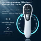 Rechargeable low level laser therapy device with long battery life for daily use