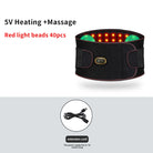 Red light therapy belt supporting lower back recovery after training or physical activity