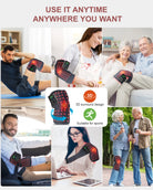 Red light therapy pad worn on the elbow to support joint comfort and recovery