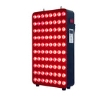 Rear view of red light therapy panel showing cooling fans and power ports