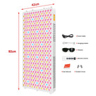Full spectrum red light therapy panel mounting system and installation options