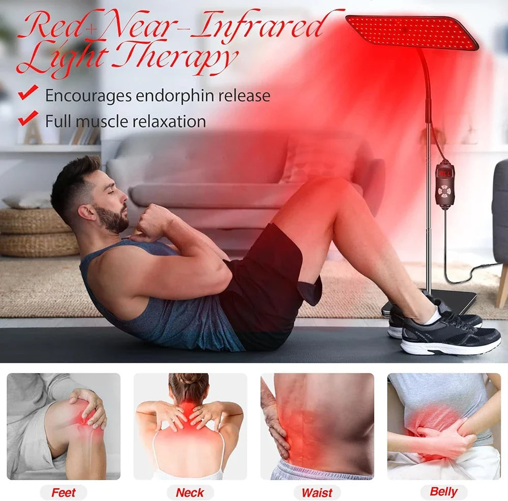 LED light therapy panel designed to support circulation and body recovery routines