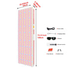 Full spectrum red light therapy panel used in gym for post workout recovery routines