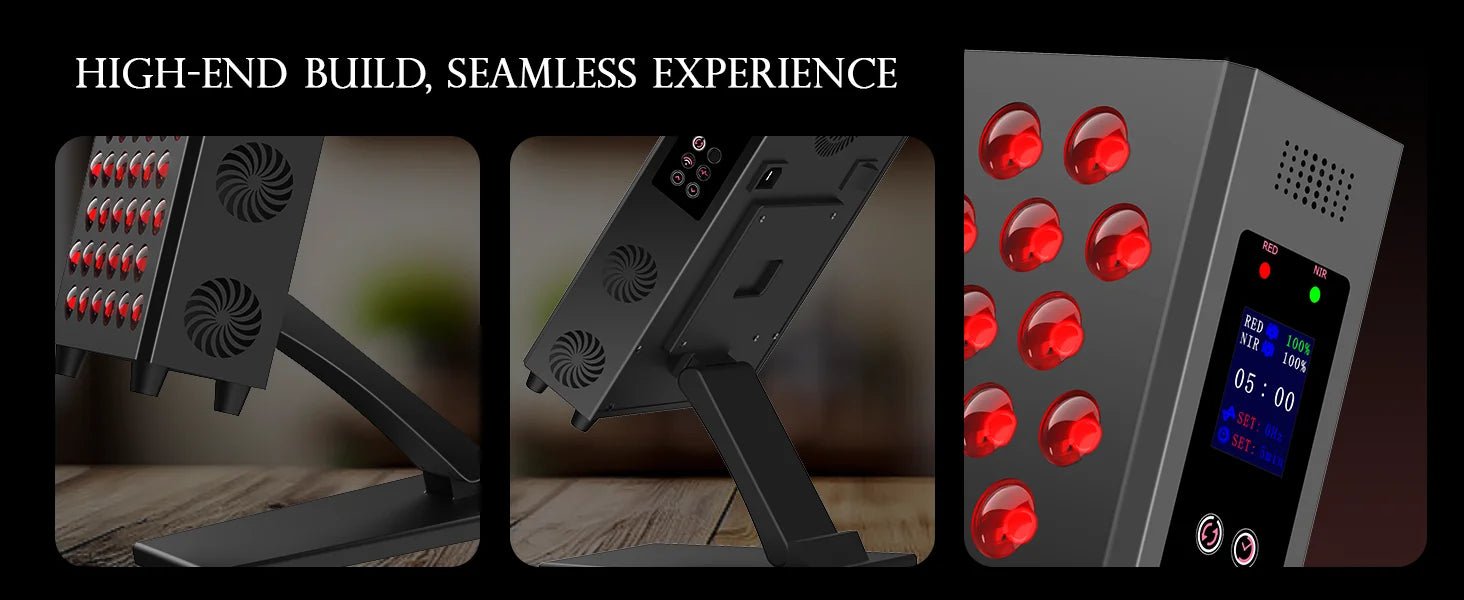 red light therapy panel home gym recovery muscle support
