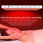 Red light therapy panel used for full body and facial wellness routines
