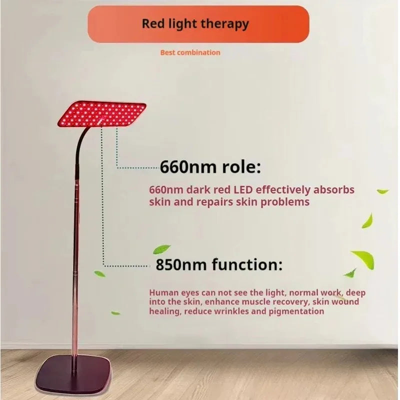 red and infrared light therapy device designed for skin wellness circulation and recovery