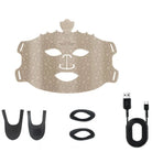 Red light therapy mask used to support skin texture and smooth skin appearance routines