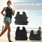Close-up of reinforced stitching and durable fabric used in heavy-duty weighted vest.