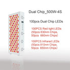 Dual Chip Red Light Therapy Panel 630nm 850nm – Face & Body Care - Zack Fitness