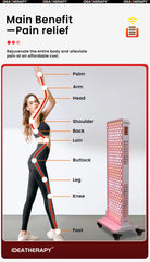 IDEAREDLIGHT RLPRO Red Light Panel – 9 Wavelength Full Body Therapy - Zack Fitness